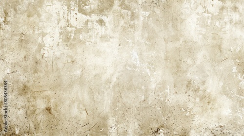 Vintage Distressed White Paper Background with Elegant Off-White Center