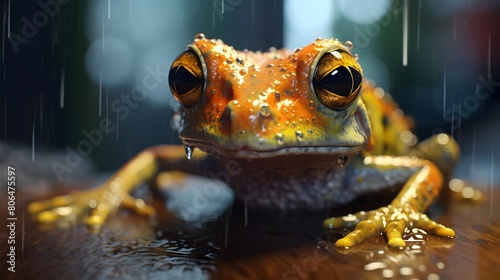 Distressed amphibian under veterinary care, the challenges of treating diverse species