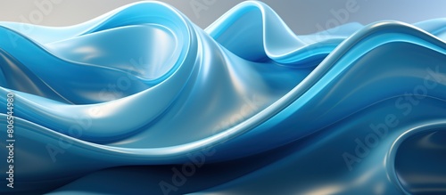 Abstract blue background with smooth lines.