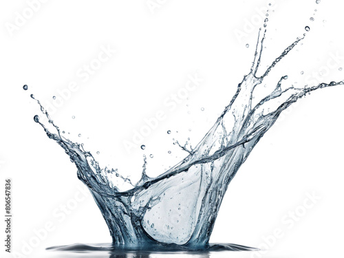 water splash on white background