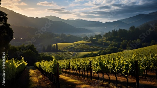 Vineyards in the Chianti region, Tuscany, Italy