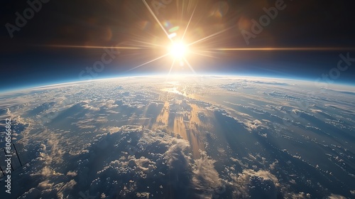 The Earth from space, a beautiful and awe-inspiring sight.