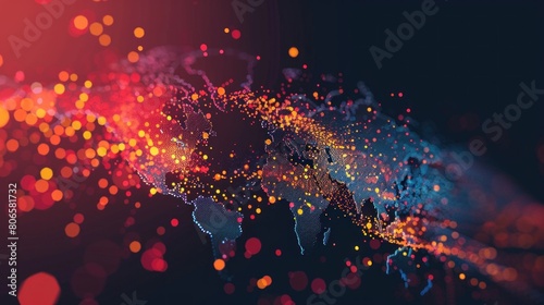 A dynamic motion graphic illustrating the exponential growth potential of small businesses leveraging technology and global connectivity.