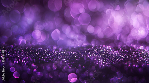 Lavender glitter defocused twinkly lights, resembling a nostalgic evening.
