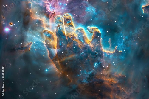 Enigmatic space wallpaper depicting the Pillars of Creation, capturing the birthplace of stars in high resolution