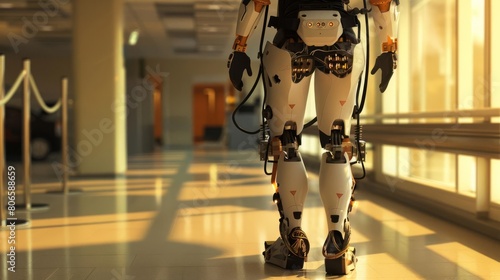 A medical exoskeleton enabling paralyzed patients to walk again, controlled via braincomputer interface