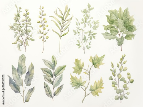 botanical illustrations, detailed botanical illustrations in a book