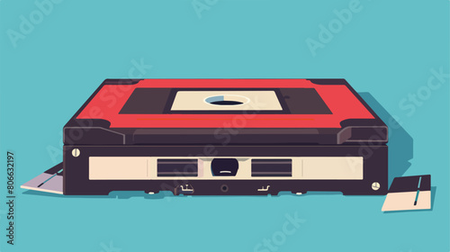 Retro roll photographic and floppy ninetys Vector illustration
