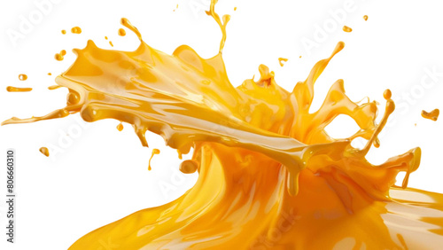 Splash of Cheese with drip and melting sauce splashing isolated on background