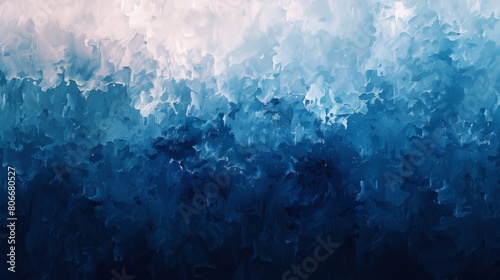 Abyssal Echoes: Depths of Blue. Abstract background. Sad mood