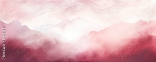 Maroon watercolor and white gradient abstract winter background light cold copy space design blank greeting form blank copyspace for design text 