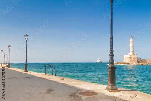 Greece, Crete, Chania, Lighthouse