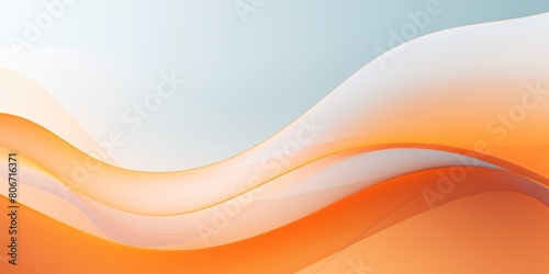 Orange ecology abstract vector background natural flow energy concept backdrop wave design promoting sustainability and organic harmony blank 
