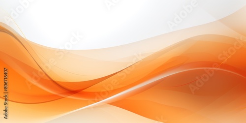 Orange ecology abstract vector background natural flow energy concept backdrop wave design promoting sustainability and organic harmony blank 