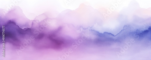 Purple watercolor and white gradient abstract winter background light cold copy space design blank greeting form blank copyspace for design text photo 