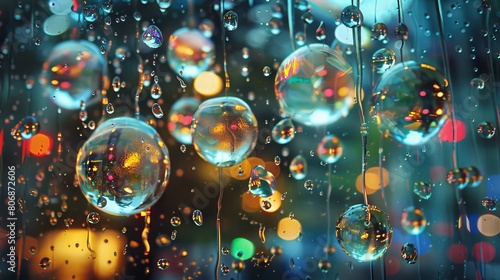 its raining big glass balls