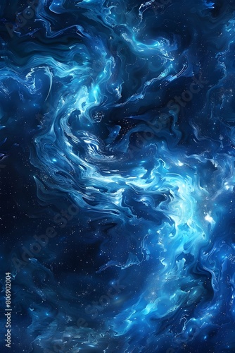 Mesmerizing Cobalt Nebula A Captivating Interstellar Masterpiece