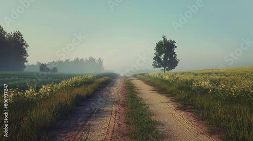 A dirt road