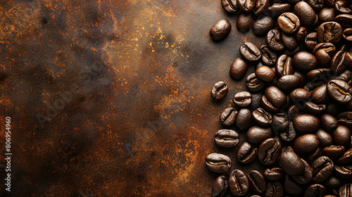 Coffee beans: Fragrant allure, morning elixir, brewing anticipation, essence of energy and invigoration