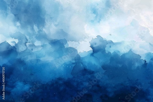 Dark blue watercolor wallpaper with textured splashes and marbled effects.