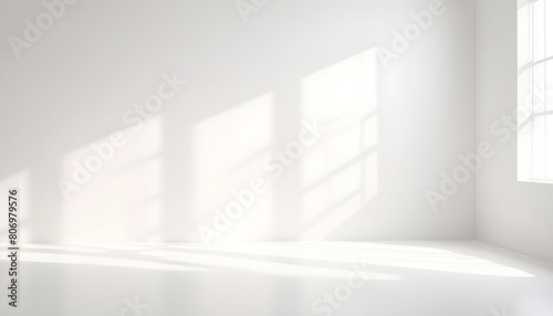 Shadow overlay effect isolated on transparent background, png. Light and shadows from window. Mockup of transparent shadow overlay effect and natural lightning in room interior