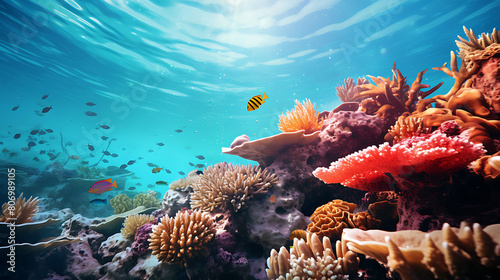 Coral Lullaby: Write about the gentle sway of coral in ocean currents.