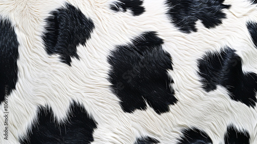 black and white cow skin texture. - Smooth surface.