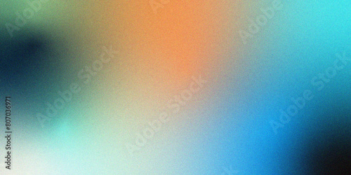 Abstract Noisy color gradient background with purple blue red white orange beige design. Grainy gradient background noise texture effect. Noise texture banner poster header design.