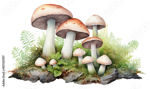 PNG Glittering mushrooms nature fungus agaric.