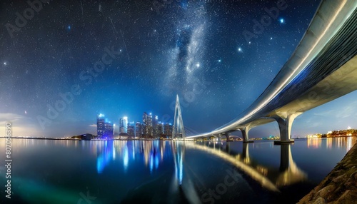 星、水が美しい、壮大な未来都市、デザイン