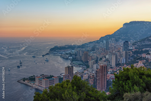 The Principality of Monaco on the French Riviera