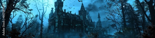 A gothic castle where a vampire undergoes a blood transplant, gaining the powers of ancient vampire lineage