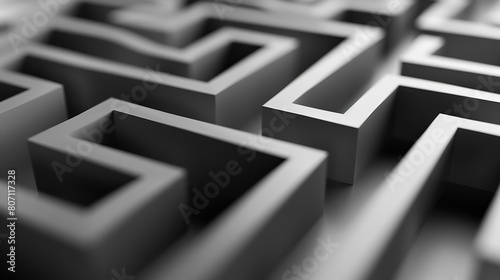 Close-up of a maze with walls that seem to pulse and shift, creating a dynamic and ever-changing puzzle, reflecting the unpredictability of challenges.
