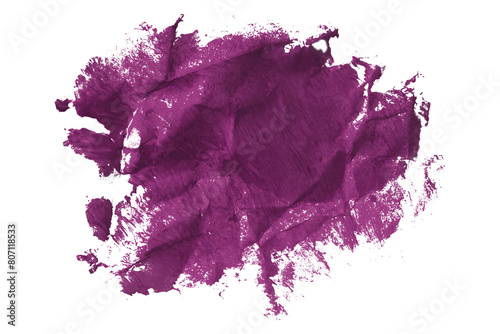 Shiny dark purple brush watercolor painting isolated on transparent background. watercolor png