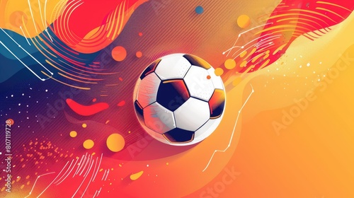 An abstract image of the UEFA European Football Championship, UEFA Euro 2024, 2024 Summer Olympics 