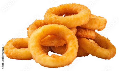 PNG Onion rings fries snack food white background.