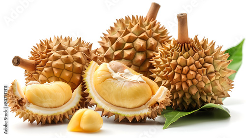 durian isolated on white background