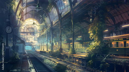 A train station where trains depart for destinations that exist only in dreams