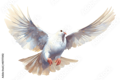 PNG White pigeon flying animal bird wildlife.