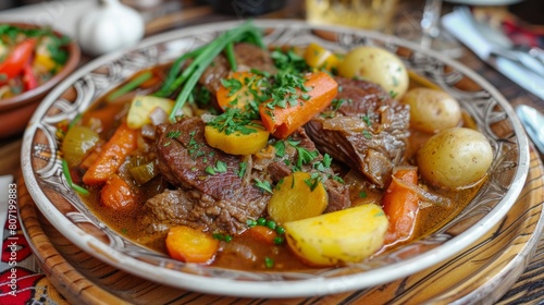 The cuisine of Bosnia and Herzegovina. Bosanski Lonac is a Bosnian stew. 