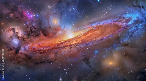 Explore the vastness of the universe with this stunning image of the Andromeda Galaxy, the closest galaxy to our own Milky Way