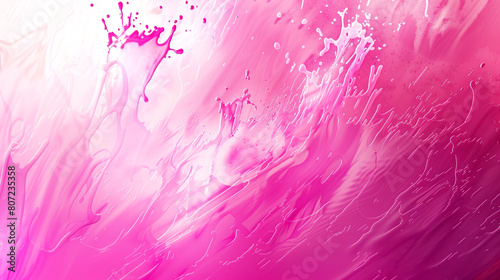 Abstract background featuring light gradient splashes from rose pink to hot pink