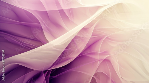 Dynamic abstract background with sharp gradient transitions from amethyst to cream