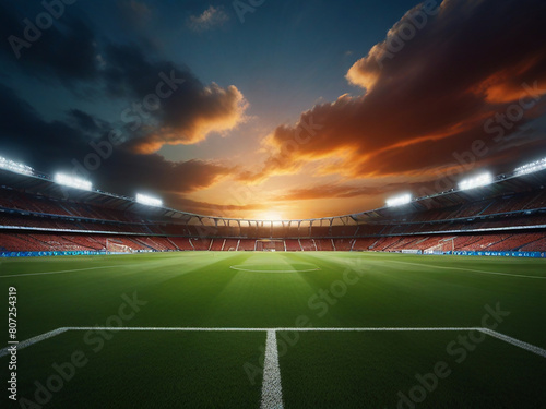 Football stadium at night | Background Image 2024