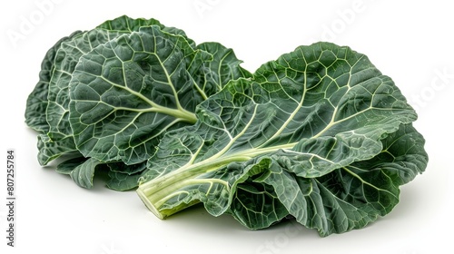 Fresh and healthy organic collard greens, ready to be cooked into a delicious meal.