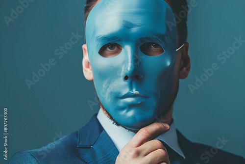 Ukrywanie prawdziwej tożsamości pod niebieską maską