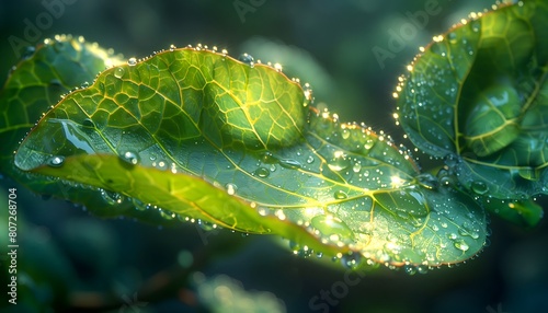 A dynamic scene illustrating process of photosynthesis plant cells, most fundamental processes, essential for life on Earth, education, biology 