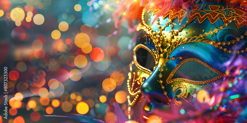 beautiful Mardi Gras Carnival Mask