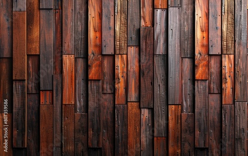 Warm tones of rich, seamless wooden planks arranged vertically.