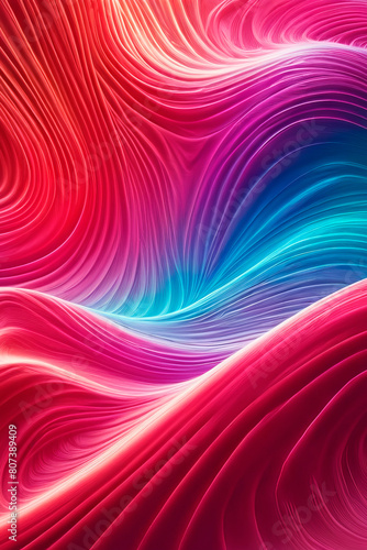 Abstract background in the form of blue and red waves